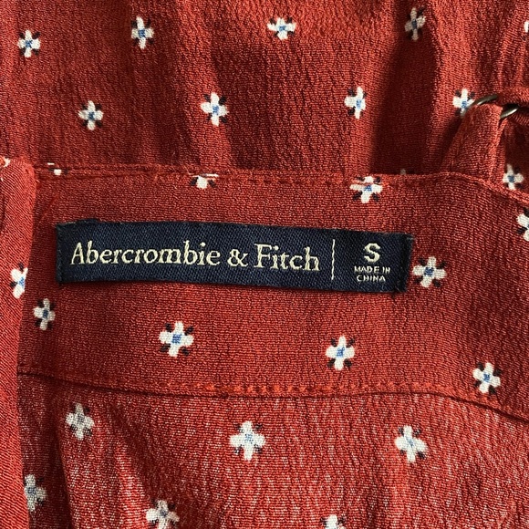 Abercrombie & Fitch  Floral Ruffle Hem Faux Wrap Sleeveless Mini Dress Small - Picture 6 of 7